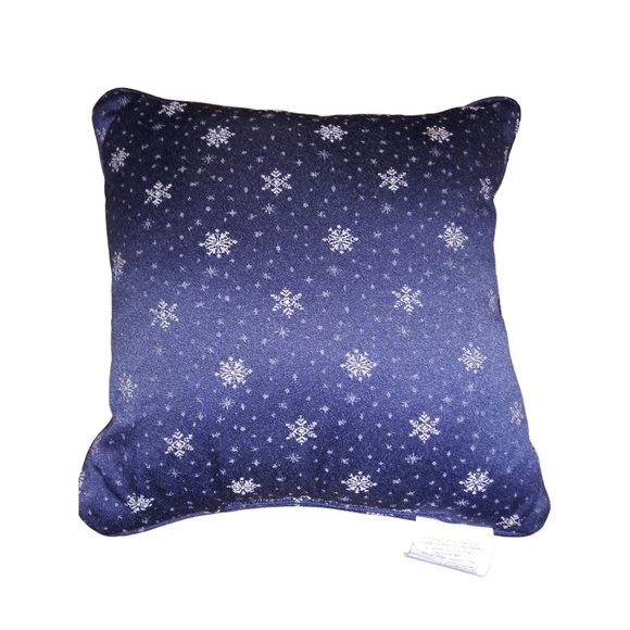 Crystal Snowman Chenille Blue Throw Pillow Kohl's Christmas Accent Pillow - Picture 2 of 4